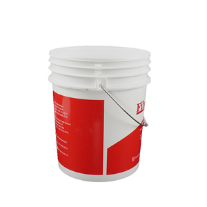 Seau en plastique PP robuste blanc de 18-20 L (5 gallons) avec couvercle et poignée pour peinture à l'huile – Vente en gros - Product Image 5