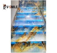 Dalles de marbre en onyx bleu naturel Dalles et carreaux de pierre de jade en onyx bleu pakistanais pour escalier escalier en marbre bleu onyx