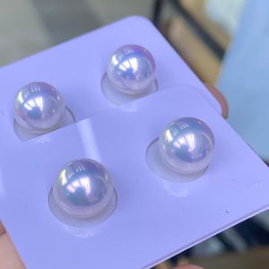 Hạt ngọc trai nước ngọt tự nhiên tròn, chất lượng cao, kích thước lớn 10-11mm, số lượng lớn, dùng làm đồ trang sức tự chế, xuất xứ Từ Châu, Chiết Giang - Product Image 2