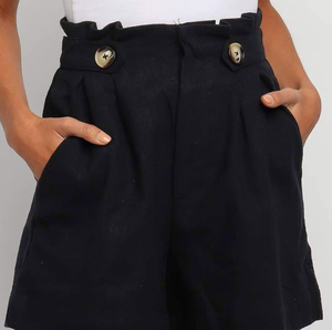 2024 Women's Casual High-Waisted <strong>Frilly</strong> Straight Leg <strong>Shorts</strong> New Solid Color Fashion <strong>Short</strong> Breathable Plus Size Women - Product Image 3
