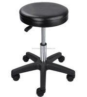 Chaise de bureau professionnelle en acier inoxydable, siège en cuir PVC réglable pour salon et bureau