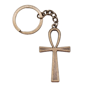 52x28mm Antique Argent Plaqué Antique Bronze Plaqué Métal Alliage Vie Clé <span class=keywords><strong>Ankh</strong></span> Croix Porte-clés Souvenirs Cadeau P1-ABD-C10074 - Product Image 6