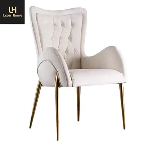 Factory Price Customized Microfiber Leather Contemporary Elegant Home Furniture Dining Room Chairs Modern Luxury