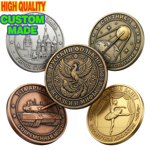 Pièce de monnaie commémorative personnalisée en métal, design Ours Russe Ballet, pour événements d'entreprise, souvenirs, cadeaux, fabrication par moulage 3D - Product Image 2