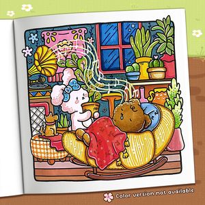 All'ingrosso personalizzato piccolo angolo carta libro da colorare per bambini bambini adulti ragazzi Super carino disegni spazi accoglienti 21x21cm per i regali - Product Image 5