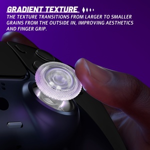 Clear Height Adjust Replacement Analog Thumb <b>Sticks</b> ThumbsGear V3 Interchangeable Ergonomic Thumbsticks for PS5 & PS4 Controller - Product Image 6