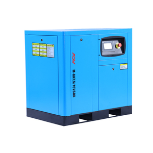 เครื่องอัดอากาศแบบสกรูอุตสาหกรรมแบบเงียบ10HP 7.5KW น้อยพร้อมระบายความร้อนด้านข้างระบายความร้อน10Bar มอเตอร์ PLC - Product Image 4