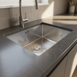 High Quality Stainless Steel Single Bowl <b>Kitchen</b> <b>Sink</b> Modern Design Deep Basin Easy Clean Scratch Resistant for Home - Product Image 1