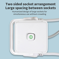 Multiprise verticale portable avec ports USB A+C à charge rapide, protection contre les surcharges, sécurité enfant, rallonge électrique