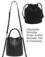Ensemble de sacs seau en cuir de luxe, imperméables, sac à main de créateur pour femme avec pochette à cordon, tendance, logo personnalisé, sac fourre-tout mode