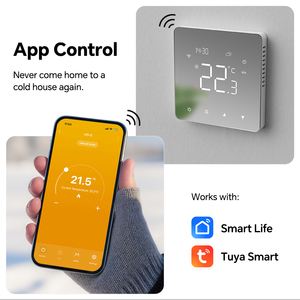 Nouveau thermostat d'ambiance à écran tactile pour système de <span class=keywords><strong>chauffage</strong></span> à chaudière à gaz à contact sec 3A avec fonction programmable sur 7 jours - Product Image 2
