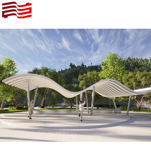 Pérgola de estructura de acero con aleación de aluminio para jardín al aire libre - Product Image 6