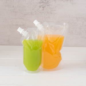 Pochettes souples écologiques jetables à large ouverture avec bec verseur, transparentes, pour jus, impression offset, taille personnalisée, pour eau - Product Image 3