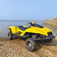 Bateau Amphibie à Grande Vitesse, Bateau à Moteur, Quad, Jet Ski et Barque à Rames pour Sports Terrestres et Nautiques