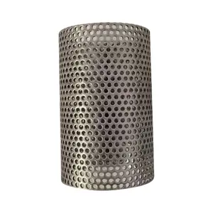 Stainless Steel Welded Perforated Round Tube Exhaust Pipe Filter Element