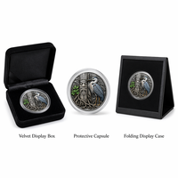 Pièce de monnaie commémorative personnalisée en métal en relief 3D avec motif héron mangrove, emballage de luxe, vente en gros sans MOQ