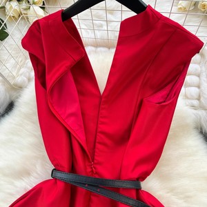 Nouvelle Robe Chemise de la Collection Printemps <span class=keywords><strong>2024</strong></span> Style Américain et Européen Avec Ceinture - Product Image 3