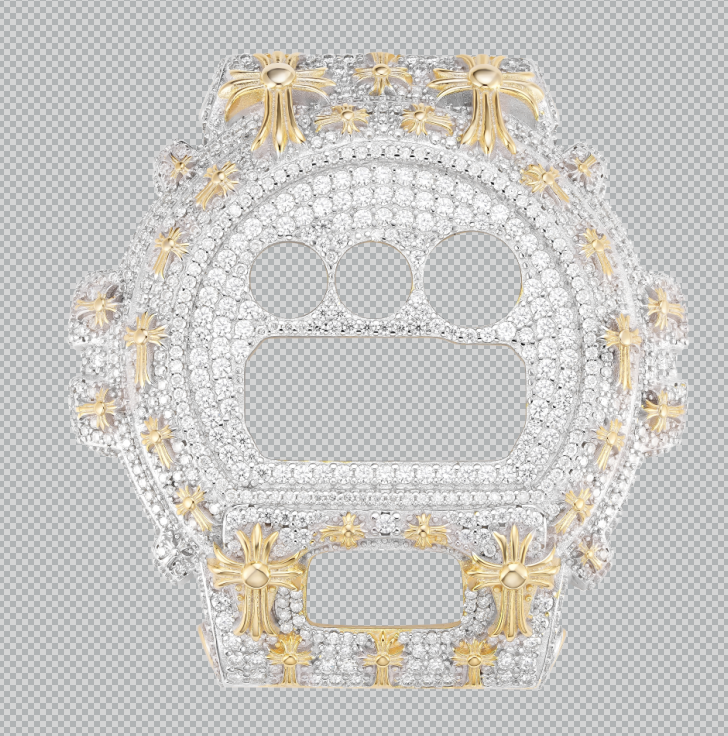 g shock moissanite face plate