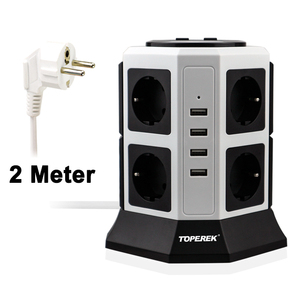 Interruttori e Prese Elettriche Standard Europeo <span class=keywords><strong>2022</strong></span>, Presa Intelligente a Torre Verticale - Product Image 2