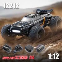Voiture télécommandée RC 1:12 haute vitesse tout-terrain, sans balais, pour escalade