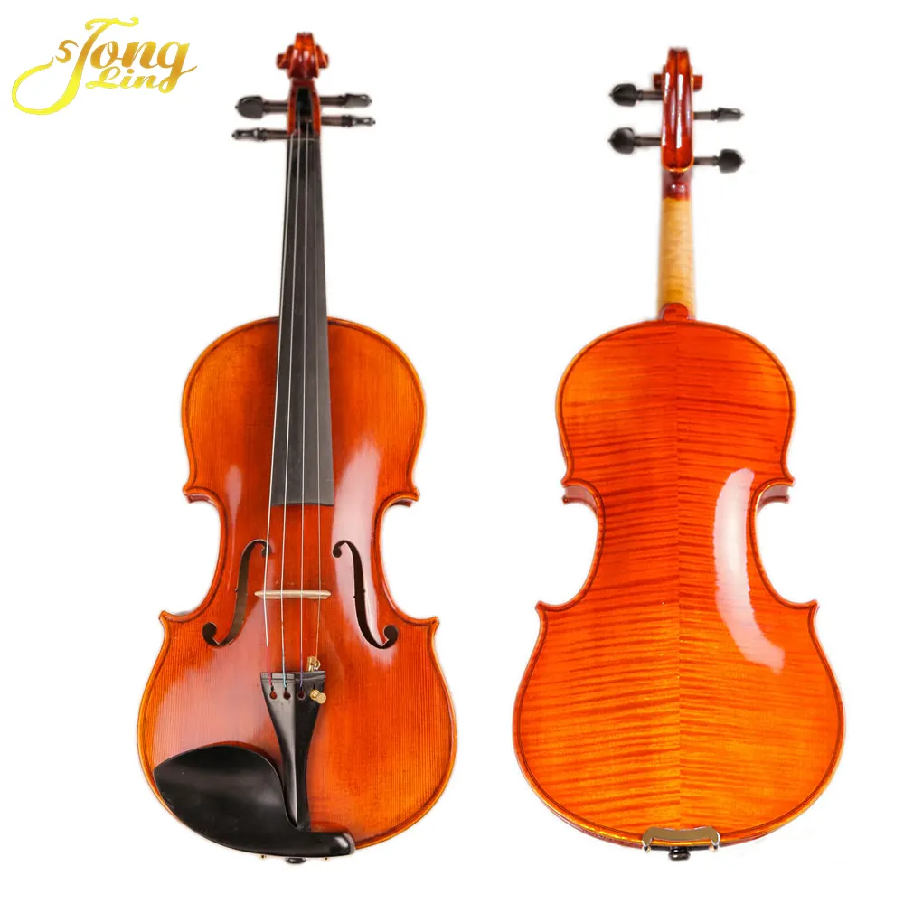 Tongling Professional Flamed Fiddle Good Violin For Sale