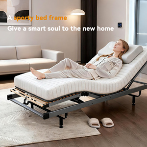 Hiện Đại Ngả Có Thể Điều Chỉnh Duy Nhất Điện Khung Giường Đôi Giá Nâng Thông Minh Nệm Điện Đức okin Động Cơ Biệt Thự - Product Image 1