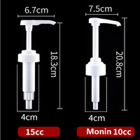 Pompe de distributeur de liquide en plastique écologique de 30ml pour boissons et sirop de vente en gros