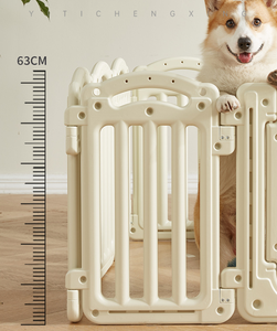 Ecologisch verantwoorde, veilige, stevige, grote binnenren voor honden, puppy's en huisdieren, uitbreidbaar, duurzaam, draagbaar, opvouwbaar, kauwbestendig, makkelijk te gebruiken - Product Image 6