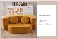 Sofá Modular Plegable de Compresión al Vacío para Sala de Estar, Apartamento u Hotel, de Doble Uso, Tamaño Pequeño, Desmontable y Lavable, Ideal para Descanso