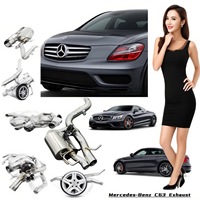 DZ Hochleistungs-Edelstahl für Heckabgasanlage mit Elektronischem Ventil für Mercedes C63 AMG W204 6.2L Tuning-Auspuff