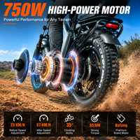 Vélo Électrique Tout-Terrain 500W Q3 avec Pneus Larges de 20 Pouces, Autonomie de 75 km, Suspension Intégrale, Disponible en Entrepôt UE/US - Autres Vélos