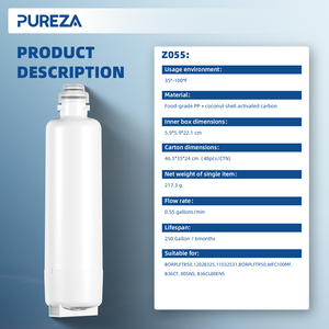 Filtre à eau pour <span class=keywords><strong>réfrigérateur</strong></span> PUREZA NSF Z055, remplacement pour filtre à eau Bo-sch Ultra Clarity Pro, élimine le chlore, OEM - Product Image 6