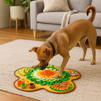 Grande couverture de puzzle lavable écologique Tapis de formation de nez de chien et de chat Mouvement interactif Jouet pour animaux de compagnie Forme de carotte