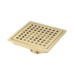 DB Modern 6-Inch Grid <b>Shower</b> Floor <b>Drain</b> 304 Stainless Steel Strainer Polished Finish for Hotels and Bathrooms - Product Image 1