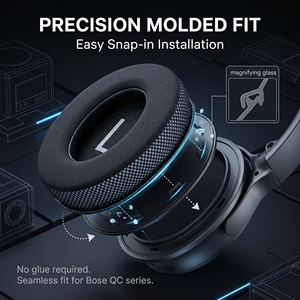 Coussinets de remplacement en gel rafraîchissant magique <span class=keywords><strong>QuietComfort</strong></span> <span class=keywords><strong>35</strong></span> pour casques QC25 QC15 AE2 QC45 – Réduction du bruit - Product Image 4