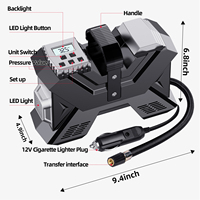 Compresseur d'air électrique sans fil 12V 150 PSI pour pneus de voiture, vélo et ballons – Mini compresseur de voiture avec batterie intégrée – Ventes flash