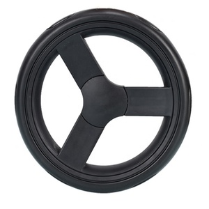 <span class=keywords><strong>Pneu</strong></span> de poussette pour bébé, roues avant de 6 pouces, roues arrière de 9 pouces - Product Image 2