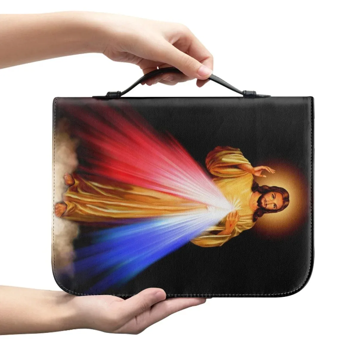 Universal Bible Study Protector Covers Benutzer definierte Muster Leder handtasche Schutz bibel buch für Weihnachten Frauen Kirche Gebete