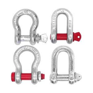 Manille en acier robuste américaine en forme de D et de arc, capacité 0,5-55 tonnes, pour levage et remorquage, matériel de quincaillerie de rigging - Product Image 3