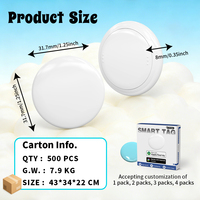 Mini Traceur BLE 5.4 Compatible Apple Find My et Google Find Hub, Double Système, Localisateur de Clés Anti-Perte, Suivi Mondial