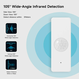 Nouveau détecteur d'alarme infrarouge à détection de mouvement humain TUYA Wi-Fi/ZigBee en option avec contrôle par application mobile - Product Image 6