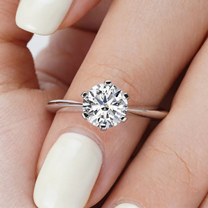 0.5CT 1CT 2CT 3CT Vvs D 925 Sterling <b>Silver</b> <b>Solitaire</b> Moissanite Wedding Engagement <b>Ring</b> for Women with Gra Certificate - Product Image 4