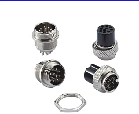 Aviation Application Solder Cable Electrical Mini Plug Connector 4 Pin 8 Pin Gx12 Gx16 Connector aviation parts