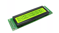 Modul LCD YZY COB 20X2 Tampilan Karakter STN Biru Transmisif Negatif 3.0V Lampu Latar Sisi Putih ST7066U + ST7065 Perangkat Pintar