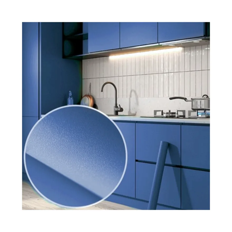 Lonmay PVC Membrane décoratif uv revêtement pvc film pvc porte feuille vinyle film mat blanc pour meubles