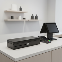 Tiroir-caisse de bureau en ABS de haute qualité avec comptage et tri automatiques pour billets et pièces, et compartiments sécurisés pour espèces