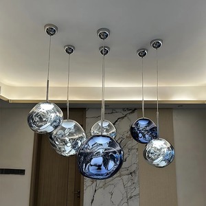 Custom Large Size 10 Lampverlichting Moderne Luxe Handgeblazen Glazen Kogelarmaturen Led Kroonluchter Voor Woonkamer - Product Image 4