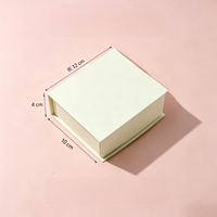 Boîte à bijoux personnalisée avec logo en estampage à chaud, recyclable, en relief, rigide, en forme de livre, avec fermeture magnétique, pour ranger les bagues et les pendentifs
