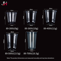 Vasos de Plástico PET Transparentes Desechables con Fondo Redondo en Forma de U, con Logotipo Personalizado al por Mayor, 16 oz, con Tapas y Pajitas para Café, Té de Limón