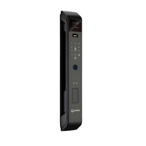Serrure de porte numérique <span class=keywords><strong>Orbita</strong></span> entièrement automatique avec reconnaissance faciale et empreintes digitales, contrôlée par application, pour portes en aluminium et en bois, en alliage de zinc - Product Image 3